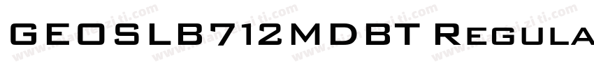GEOSLB712MDBT Regula字体转换